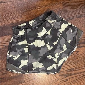 Lululemon Camo Hotty Hot Shorts